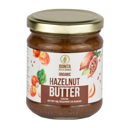Бонита Органски путер од лешник со какао 200 грама