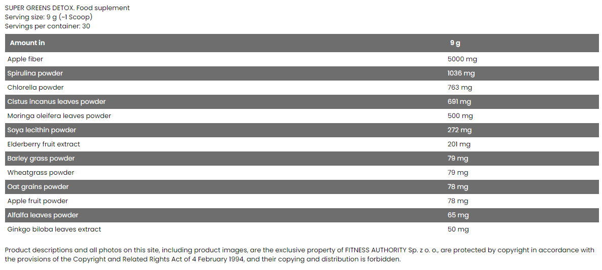 wellness-line-super-greens-detox-270-g-facts